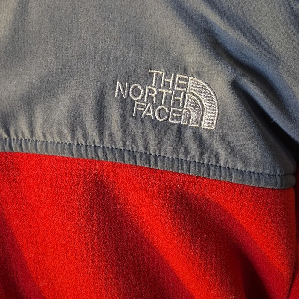 The North Face Men's Red &Gray Full ZipJacketUpper Zip Pckt& 2sidePckt Zip(1997)